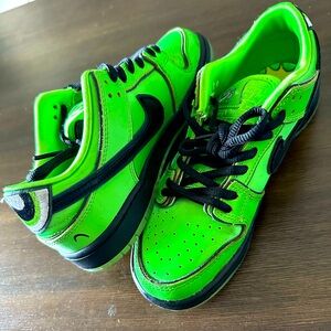 Nike SB Dunk Low x Powerpuff Girls Buttercup FZ8832-300 US 3Y Used